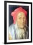 Portrait of a Bearded Man with Red Cap-Albrecht Dürer-Framed Art Print