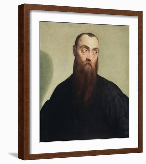 Portrait of a Bearded Man-Jacopo Bassano-Framed Art Print