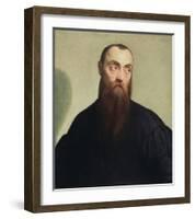 Portrait of a Bearded Man-Jacopo Bassano-Framed Art Print