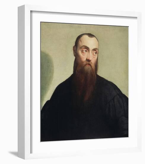 Portrait of a Bearded Man-Jacopo Bassano-Framed Art Print