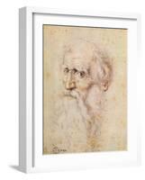 Portrait of a Bearded Old Man-Albrecht Dürer-Framed Giclee Print