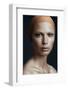 Portrait of a Beautiful Girl with a Bandage on His Head, the Concept of Beauty-Yuliya Yafimik-Framed Photographic Print