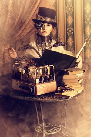 https://imgc.allpostersimages.com/img/posters/portrait-of-a-beautiful-steampunk-woman-over-vintage-background_u-L-PN0N1R0.jpg?artPerspective=n