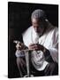 Portrait of a Blacksmith at Work, Town of Axoum (Axum) (Aksum), Tigre Region, Ethiopia, Africa-Bruno Barbier-Stretched Canvas