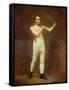 Portrait of a Boxer, circa 1800-English-Framed Stretched Canvas