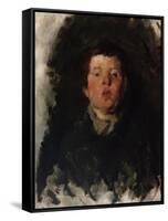 Portrait of a Boy, 1872-Frank Duveneck-Framed Stretched Canvas