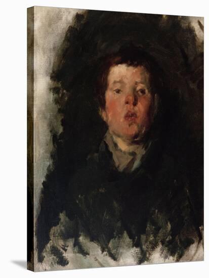 Portrait of a Boy, 1872-Frank Duveneck-Stretched Canvas