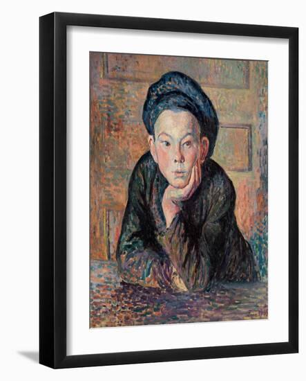 Portrait of a Boy, 1895-Maximilien Luce-Framed Giclee Print