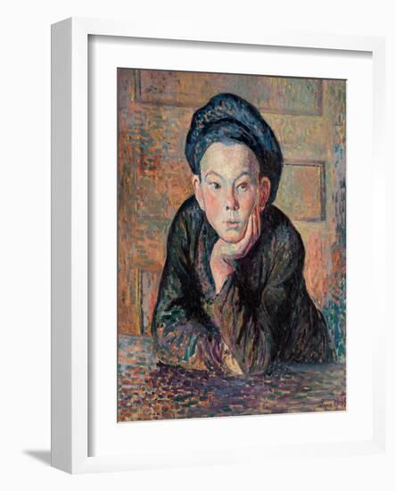 Portrait of a Boy, 1895-Maximilien Luce-Framed Giclee Print