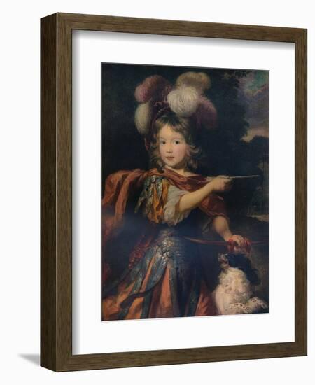 'Portrait of a Boy as Adonis', c1670 (c1927)-Nicolaes Maes-Framed Giclee Print