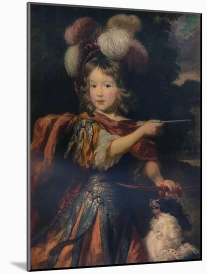 'Portrait of a Boy as Adonis', c1670 (c1927)-Nicolaes Maes-Mounted Giclee Print