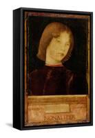 Portrait of a Boy, C.1470-Giovanni Bellini-Framed Stretched Canvas