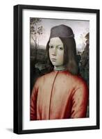 Portrait of a Boy, C1480-1485-Bernardino Pinturicchio-Framed Giclee Print