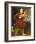 Portrait of a Boy, Full Length, in a Classical Costume with a Bow and Quiver of Arrows,…-Nicholaes Maes-Framed Giclee Print