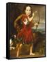 Portrait of a Boy, Full Length, in a Classical Costume with a Bow and Quiver of Arrows,…-Nicholaes Maes-Framed Stretched Canvas