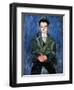 Portrait of a Boy in Blue, 1928-Chaim Soutine-Framed Giclee Print