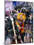 Portrait of a Boy in Costume and Facial Paint, Mardi Gras, Dinagyang, Island of Panay, Philippines-Alain Evrard-Mounted Photographic Print