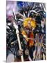 Portrait of a Boy in Costume and Facial Paint, Mardi Gras, Dinagyang, Island of Panay, Philippines-Alain Evrard-Mounted Photographic Print