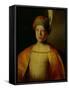 Portrait of a Boy in Persian Dress-Jan The Elder Lievens-Framed Stretched Canvas