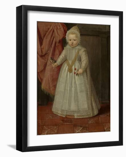 Portrait of a Boy, possibly Louis of Nassau, 1604-Netherlandish School-Framed Giclee Print