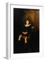 Portrait of a Boy Seated Full Length in a Chair, (Oil on Canvas)-Lydia Field Emmett-Framed Giclee Print