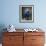 Portrait of a Boy Standing with His Foot on a Soccer Ball-null-Framed Photographic Print displayed on a wall