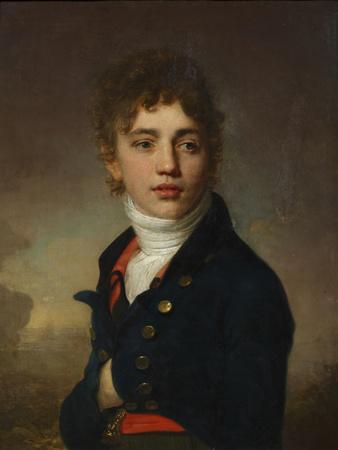 Portrait of a boy wearing a red waistcoat Giclee Print | AllPosters.com
