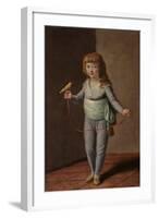 Portrait of A Boy with A Canary (Oil on Canvas)-Antonio Carnicero-Framed Giclee Print