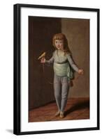 Portrait of A Boy with A Canary (Oil on Canvas)-Antonio Carnicero-Framed Giclee Print