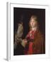 Portrait of a Boy with a Falcon-Wallerant Vaillant-Framed Giclee Print