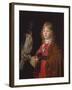 Portrait of a Boy with a Falcon-Wallerant Vaillant-Framed Giclee Print