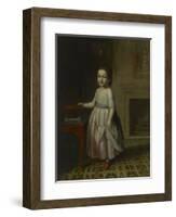Portrait of a Boy with a Toy Horse, 1768 (Oil on Canvas)-Charles Willson Peale-Framed Giclee Print