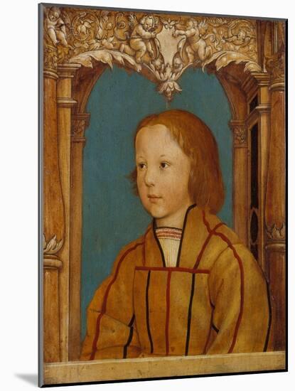 Portrait of a Boy with Blond Hair-Ambrosius Holbein-Mounted Giclee Print