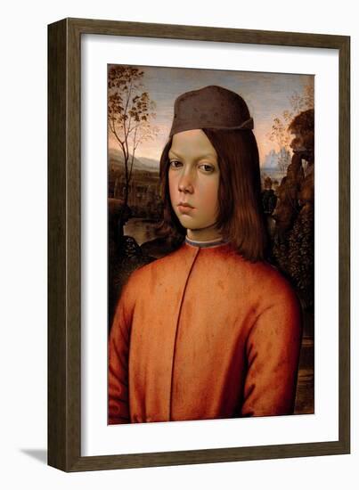 Portrait of a Boy-Bernardino di Betto Pinturicchio-Framed Giclee Print