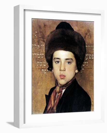 Portrait of a Boy-Isidor Kaufmann-Framed Art Print