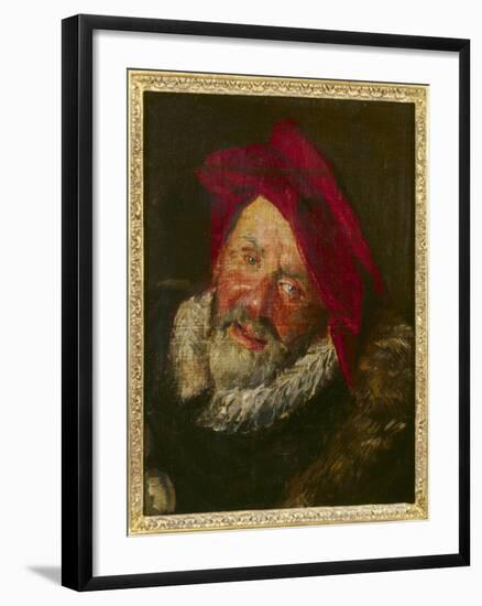 Portrait of a Buffoon-Frans Hals-Framed Giclee Print