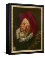 Portrait of a Buffoon-Frans Hals-Framed Stretched Canvas