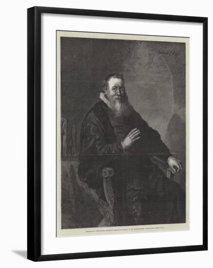 Portrait of a Burgomaster-Rembrandt van Rijn-Framed Giclee Print