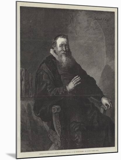 Portrait of a Burgomaster-Rembrandt van Rijn-Mounted Giclee Print