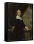 Portrait of a Captain or Ship-Owner-Michiel Van Musscher-Framed Stretched Canvas