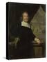 Portrait of a Captain or Ship-Owner-Michiel Van Musscher-Stretched Canvas