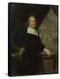 Portrait of a Captain or Ship-Owner-Michiel Van Musscher-Framed Stretched Canvas