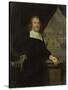 Portrait of a Captain or Ship-Owner-Michiel Van Musscher-Stretched Canvas