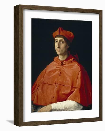 Portrait of a Cardinal, C. 1510-Raphael-Framed Giclee Print