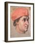 Portrait of a Cardinal, C.1513-20-Raphael-Framed Giclee Print