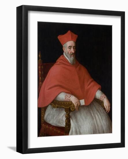 Portrait of a Cardinal Giovanni Dolfin (1545-162)-Leandro Bassano-Framed Giclee Print