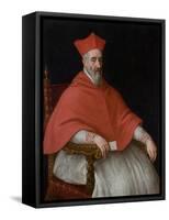 Portrait of a Cardinal Giovanni Dolfin (1545-162)-Leandro Bassano-Framed Stretched Canvas