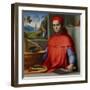 Portrait of a Cardinal in His Study, C.1510-20 (Oil and Tempera on Poplar Panel)-Lorenzo Costa-Framed Giclee Print