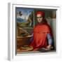 Portrait of a Cardinal in His Study, C.1510-20 (Oil and Tempera on Poplar Panel)-Lorenzo Costa-Framed Giclee Print