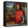 Portrait of a Cardinal in His Study, C.1510-20 (Oil and Tempera on Poplar Panel)-Lorenzo Costa-Framed Stretched Canvas